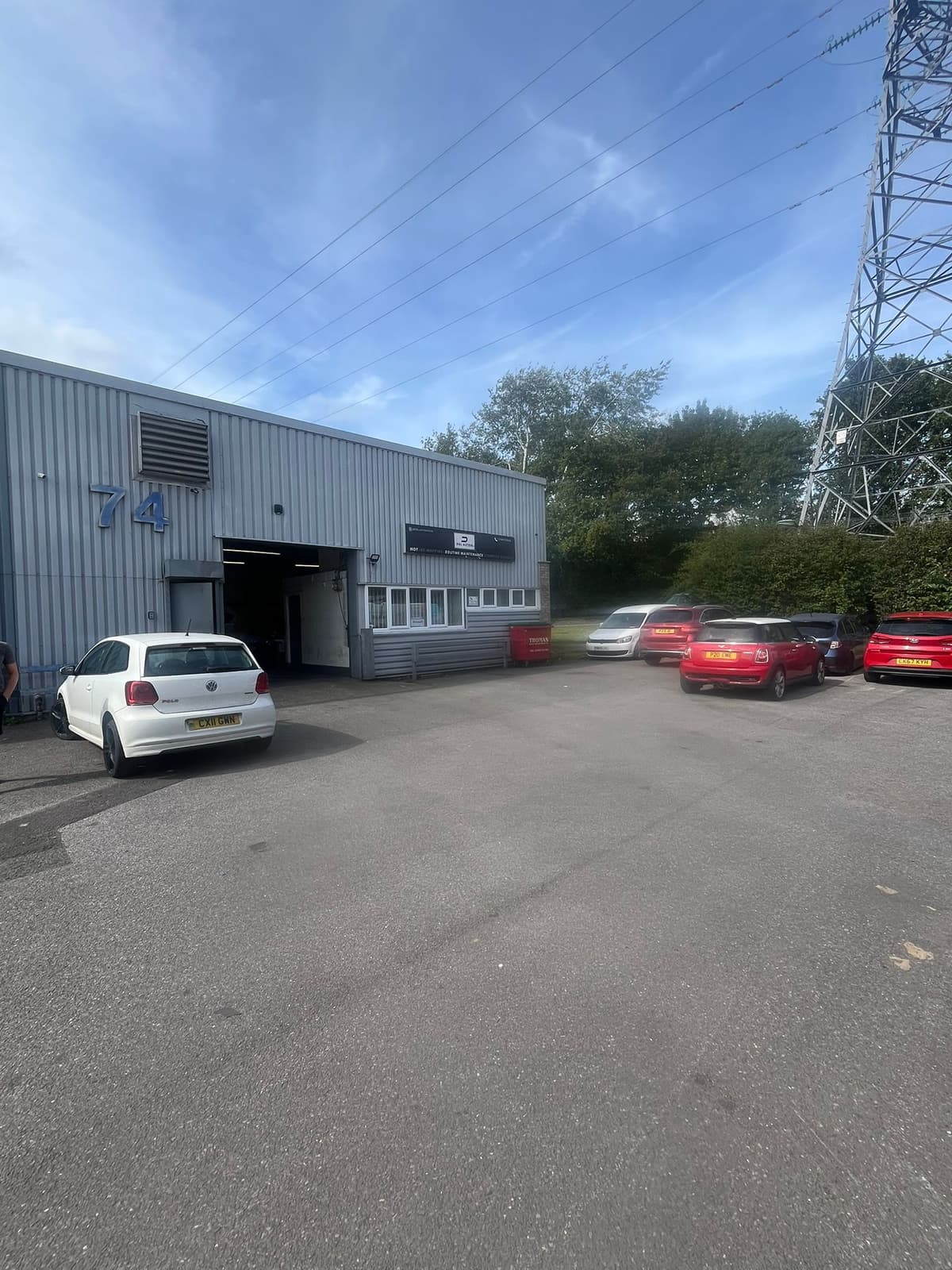 Mechanic working on a car